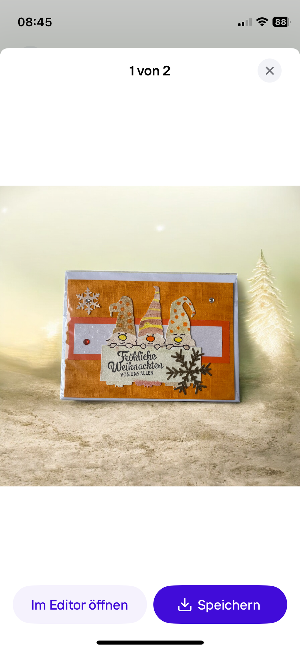 Karte Wichtelweihnacht