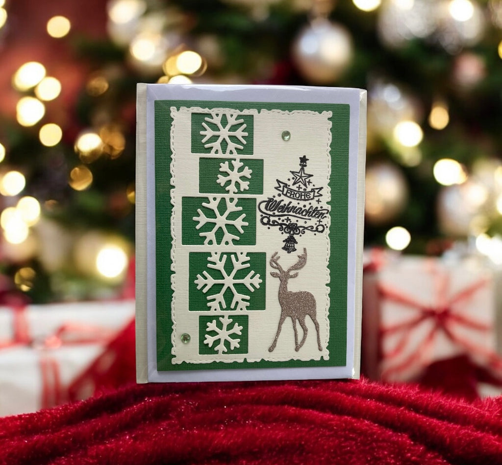 Grußkarte Schneeflocken